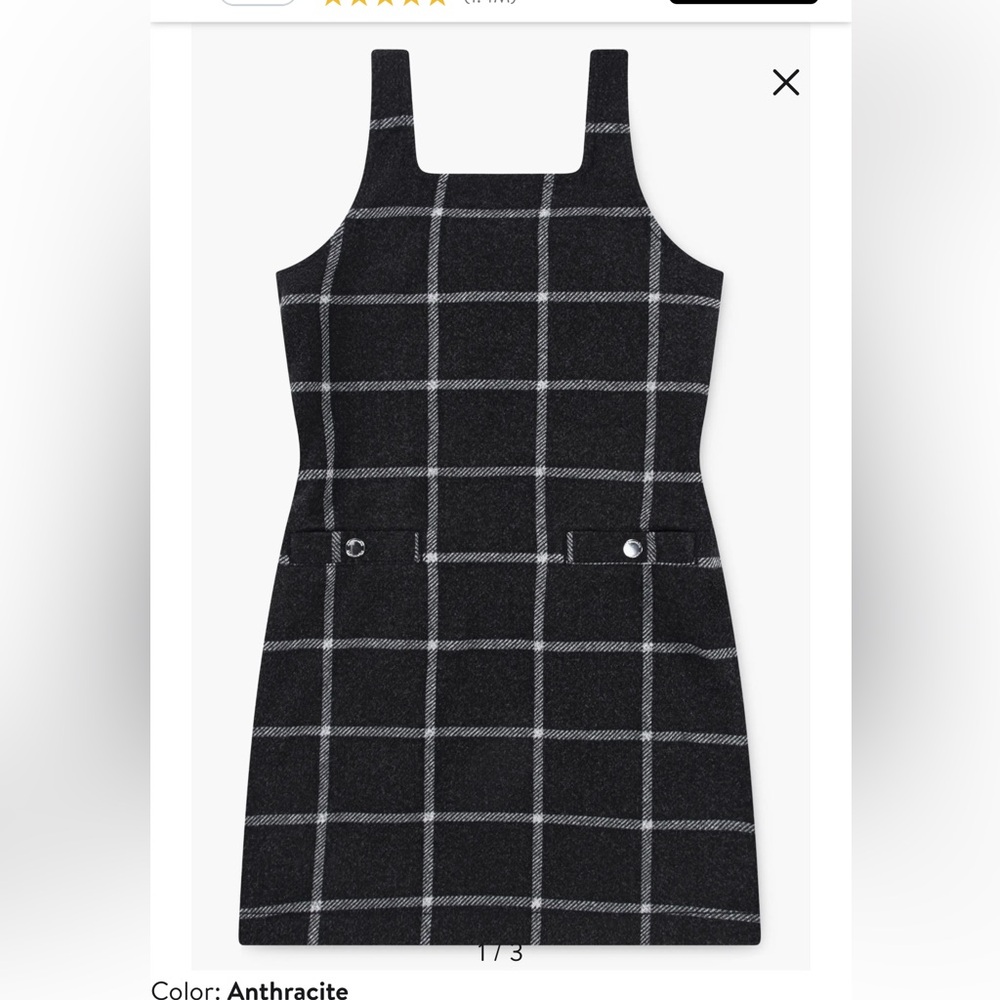 Abercrombie Kids Black and White Checkered Dress